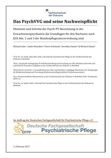 Das PsychVVG und seine Nachweispflicht