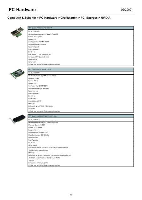 - Arbeitsspeicher - Controller & I/O Karten - CPU - Festplatten ...