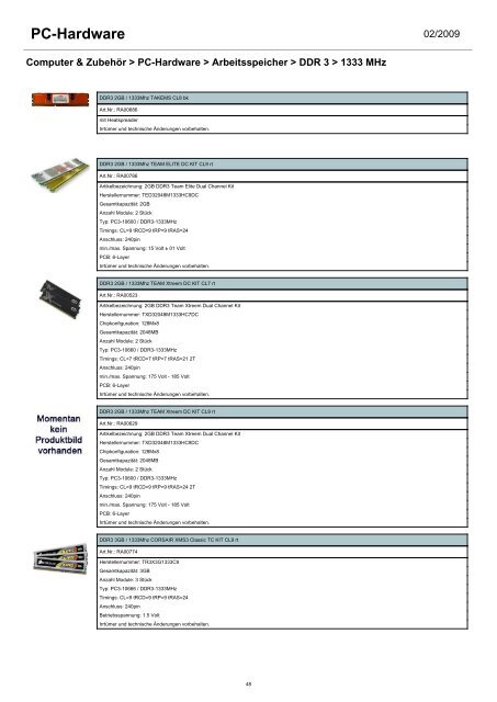 - Arbeitsspeicher - Controller & I/O Karten - CPU - Festplatten ...