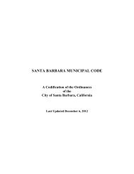 Municipal Code, Complete - City of Santa Barbara