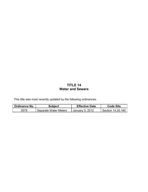 Municipal Code, Complete - City of Santa Barbara