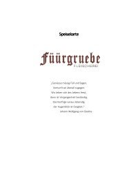 Fleischerei Füürgruebe Speisekarte