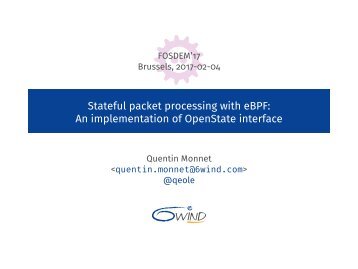 Stateful packet processing with eBPF An implementation of OpenState interface