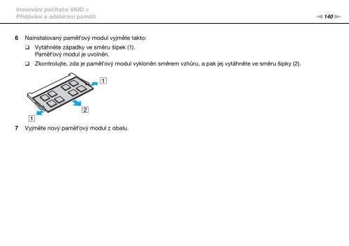 Sony VPCSB1C7E - VPCSB1C7E Istruzioni per l'uso Ceco