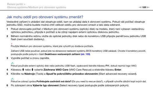 Sony VPCSB1C7E - VPCSB1C7E Istruzioni per l'uso Ceco