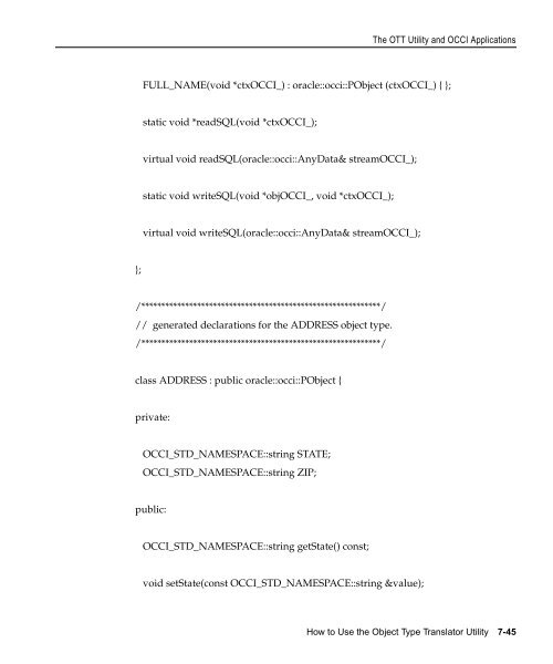 Oracle C++ Call Interface Programmer's Guide