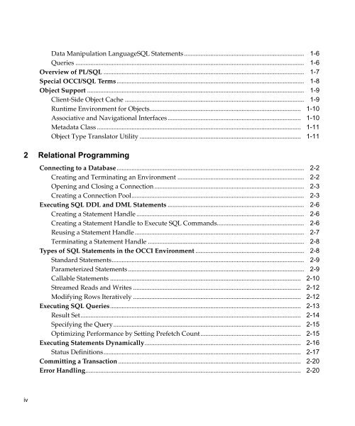 Oracle C++ Call Interface Programmer's Guide