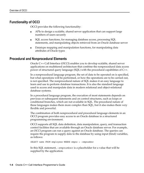 Oracle C++ Call Interface Programmer's Guide