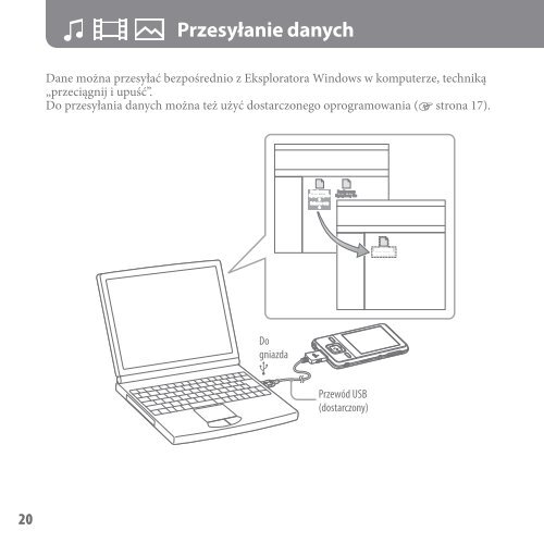 Sony NWZ-A828 - NWZ-A828 Istruzioni per l'uso Polacco