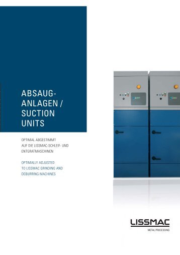 ABSAUG- ANLAGEN / SUCTION UNITS - Lissmac