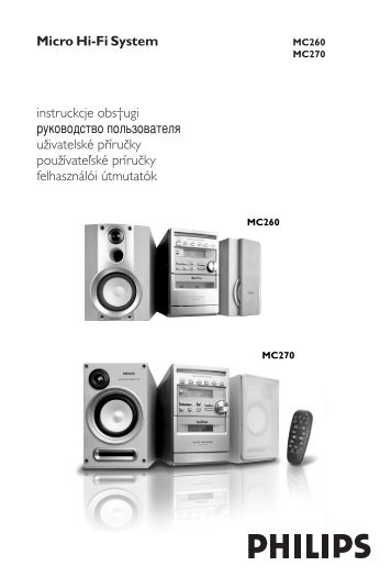 Philips MicrochaÃ®ne hi-fi - Mode dâemploi - RUS