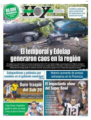 El temporal y Edelap generaron caos en la región