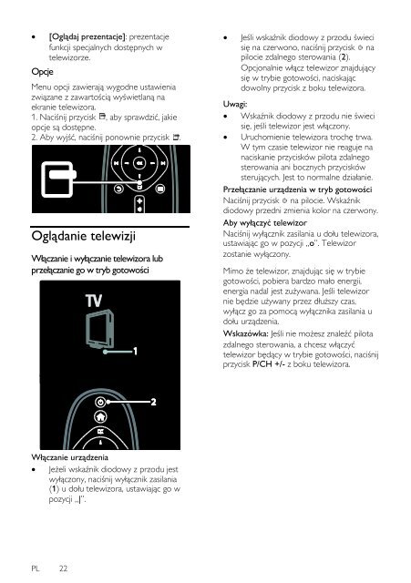 Philips TV LCD - Mode d&rsquo;emploi - POL