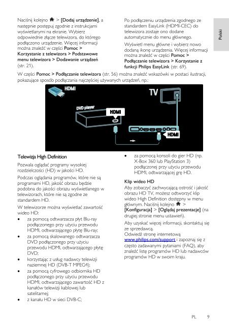 Philips TV LCD - Mode d&rsquo;emploi - POL