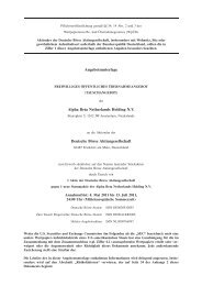 Alliance Healthcare Deutschland Holdings 1 Gmbh Bafin