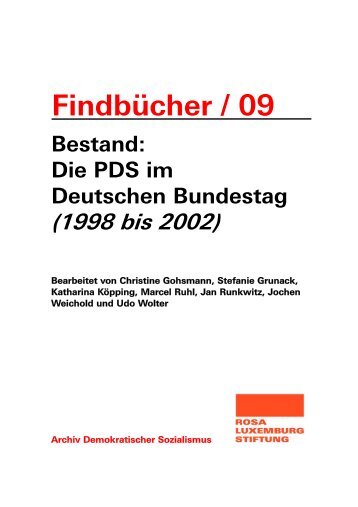 Findbuch 9 - Rosa-Luxemburg-Stiftung