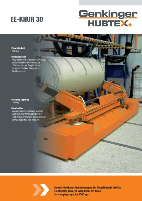 Prospekt Serie Ee Khur30 Pdf 0 7 Mb Genkinger Hubtex Gmbh
