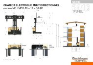 chariot Ã©lectrique multidirectionnel - Genkinger-HUBTEX GmbH