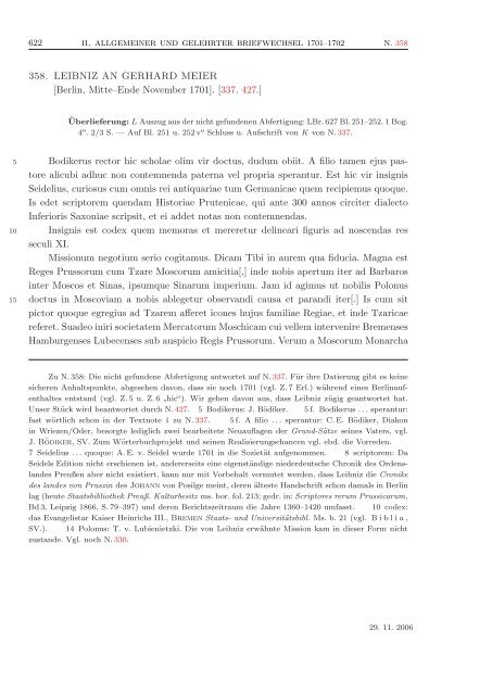 Leibniz, Akademie-Ausgabe, Bd. I, 20 - Gottfried Wilhelm Leibniz ...
