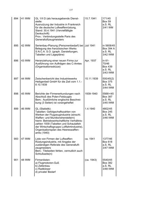 Bundesarchiv-Militärarchiv Bestand RL 3 Generalluftzeugmeister