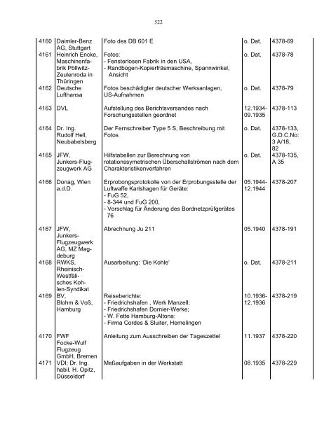 Bundesarchiv-Militärarchiv Bestand RL 3 Generalluftzeugmeister