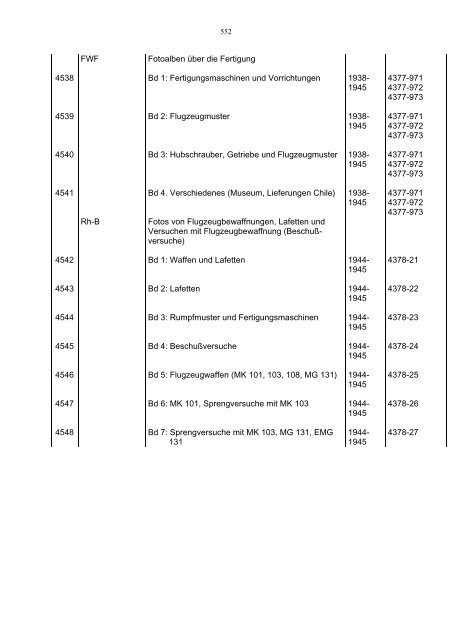 Bundesarchiv-Militärarchiv Bestand RL 3 Generalluftzeugmeister