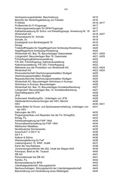 Bundesarchiv-Militärarchiv Bestand RL 3 Generalluftzeugmeister