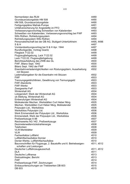 Bundesarchiv-Militärarchiv Bestand RL 3 Generalluftzeugmeister