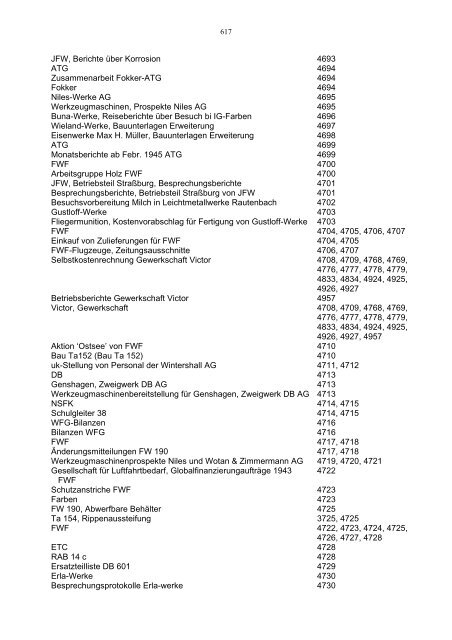 Bundesarchiv-Militärarchiv Bestand RL 3 Generalluftzeugmeister