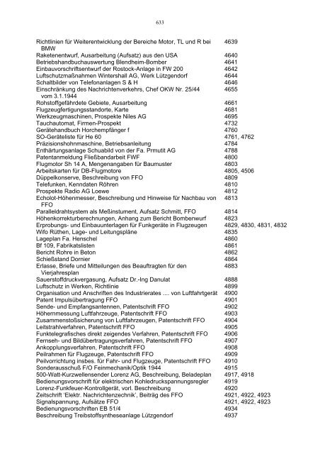 Bundesarchiv-Militärarchiv Bestand RL 3 Generalluftzeugmeister