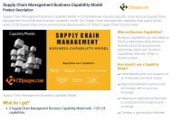 Supply Chain Business Capability Model