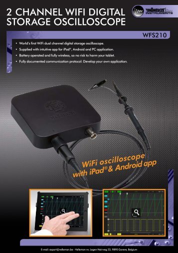 Velleman Projects - 2 Channel WiFi Digital Storage Oscilloscope