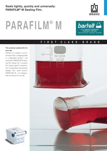 BRAND – PARAFILM M Verschlussfolie