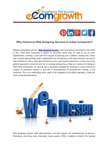 Why Outsource Web Designing Services to Indian Companies?