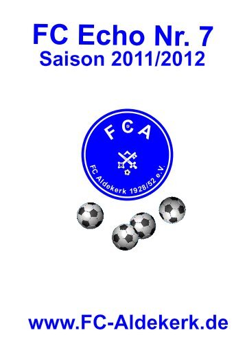 FC Echo Seite 6 - FC Aldekerk 28/52 eV