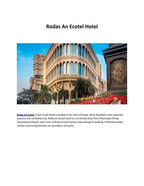 Rodas An Ecotel Hotel