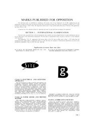 Trademark Official Gazette