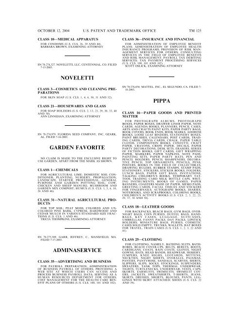 Trademark Official Gazette