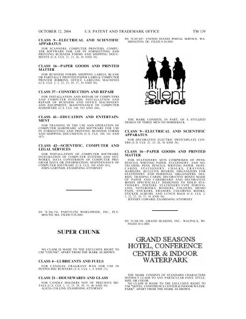 Trademark Official Gazette