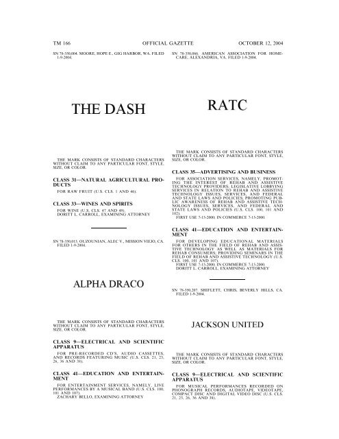 Trademark Official Gazette