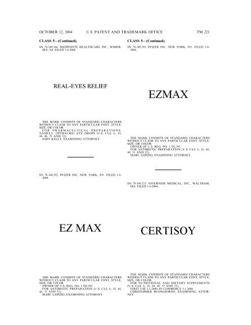 Trademark Official Gazette