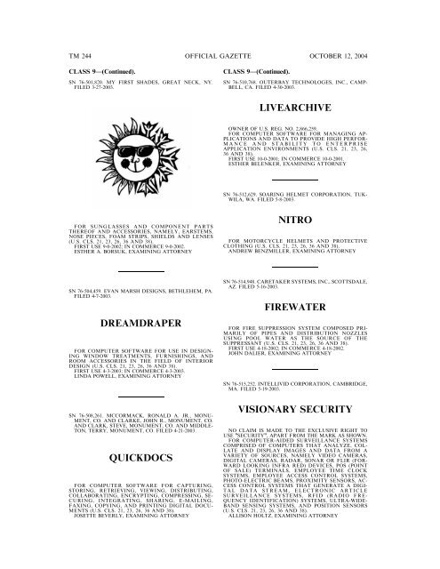 Trademark Official Gazette