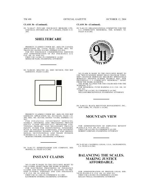 Trademark Official Gazette