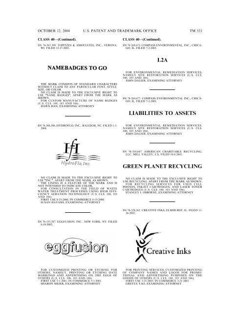 Trademark Official Gazette