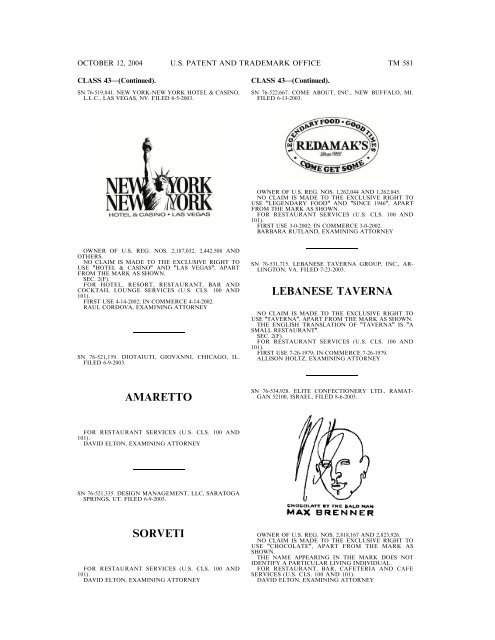 Trademark Official Gazette