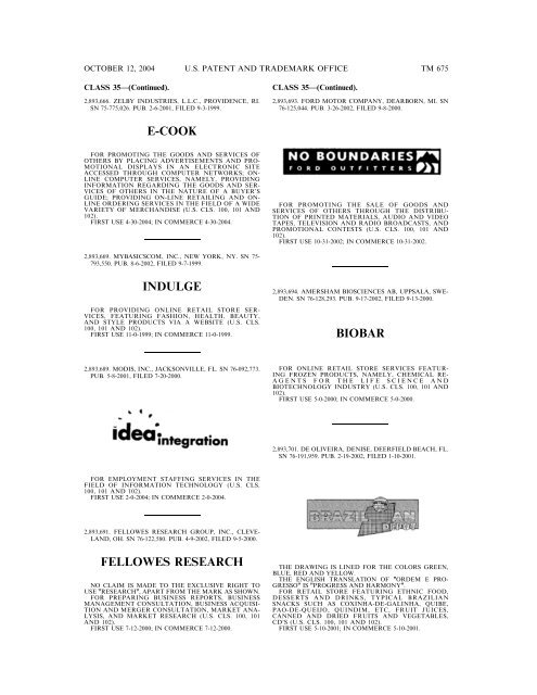 Trademark Official Gazette