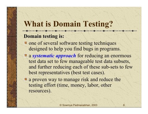 Domain Testing: Divide and Conquer - Testing Education