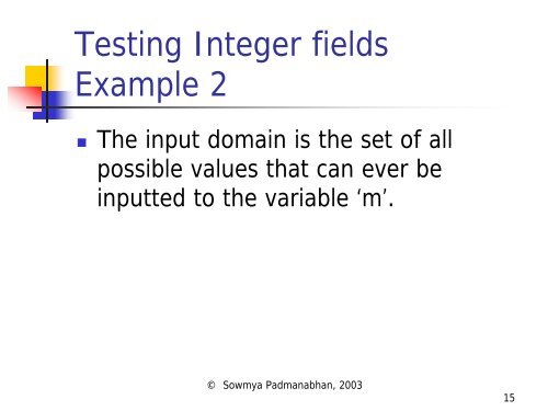 Domain Testing: Divide and Conquer - Testing Education