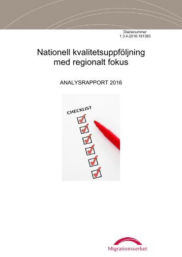 Nationell kvalitetsuppföljning med regionalt fokus