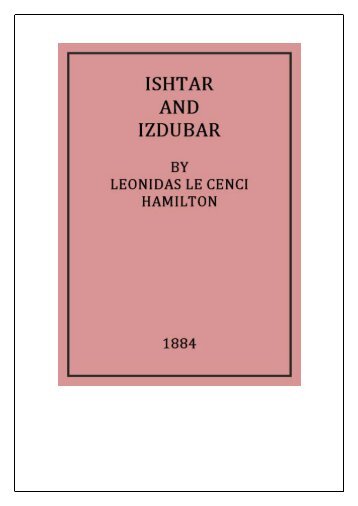 Ishtar and Izdubar by L. Hamilton (1884)